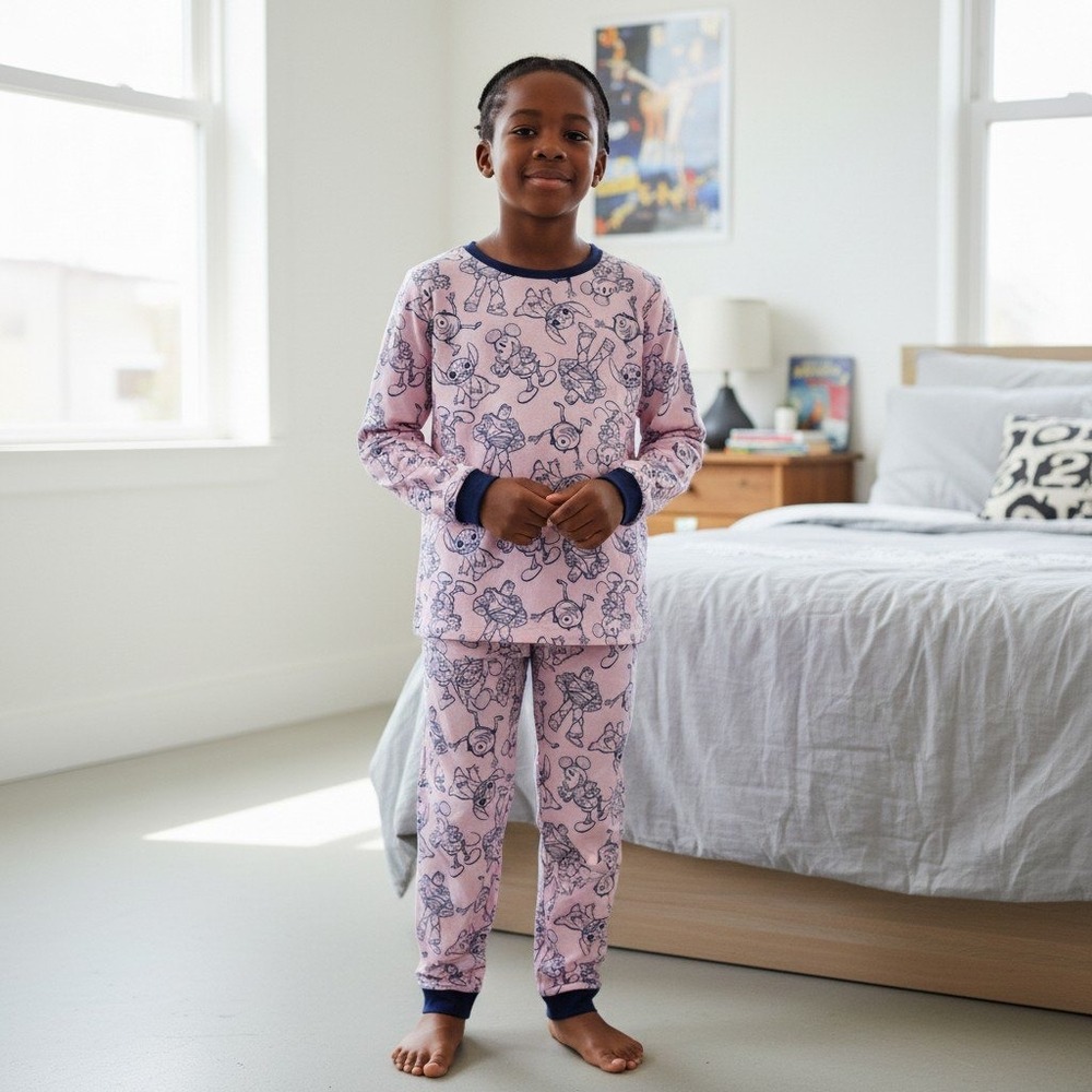 Disney Pajamas 2 Piece Set Toddler 4T Multi Mickey Mouse Buzz‎ Lightyear NEW